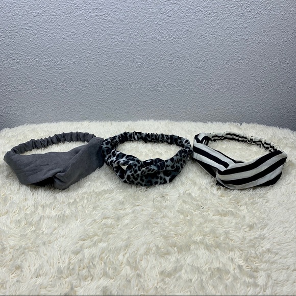 3pcs Striped & Leopard Headbands - Picture 3 of 4